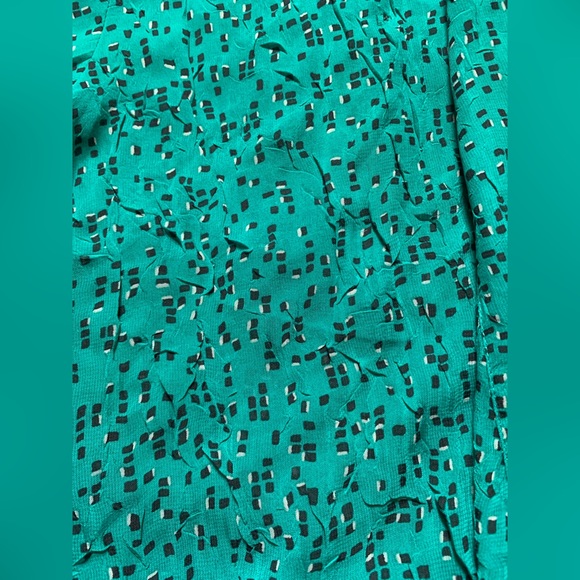 Mossimo Supply Co Women’s Green/ Black Polka Dots Cardigan Sz M 100%Poly NWOT - Picture 7 of 16